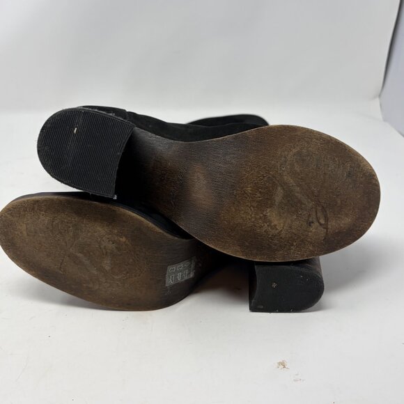 Free People women's Elle Block Heel Boots black suede 39 Portugal - Picture 8 of 12